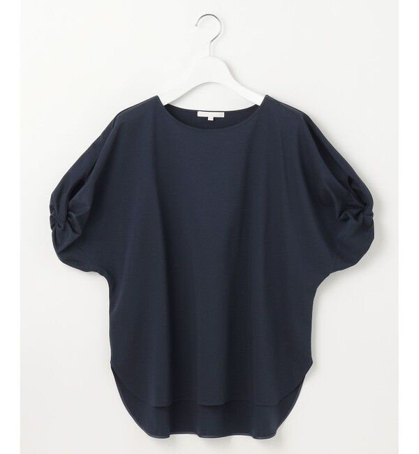 自由区「【接触冷感・UVカット・吸水速乾・抗菌防臭・洗える】ハイツイストポンチスリーブディティール カットソー」|Tシャツ・カットソー|