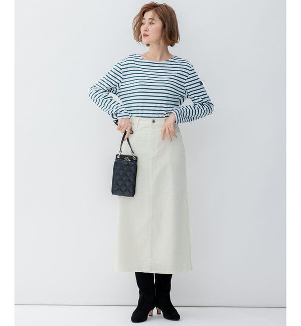 23区「【洗える】Armor-lux スムース ボーダー カットソー」|Tシャツ・カットソー|