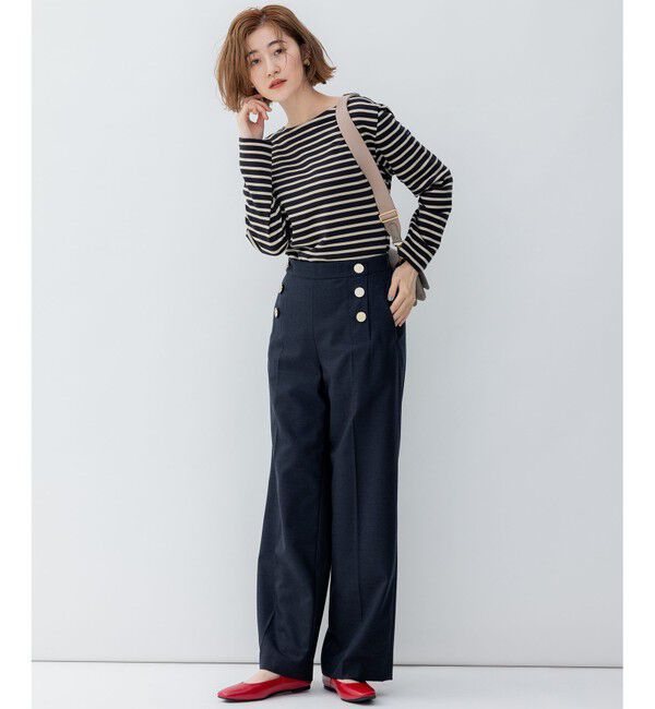 23区「【洗える】Armor-lux スムース ボーダー カットソー」|Tシャツ・カットソー|