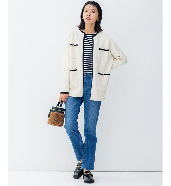 23区「【洗える】Armor-lux スムース ボーダー カットソー」|Tシャツ・カットソー|