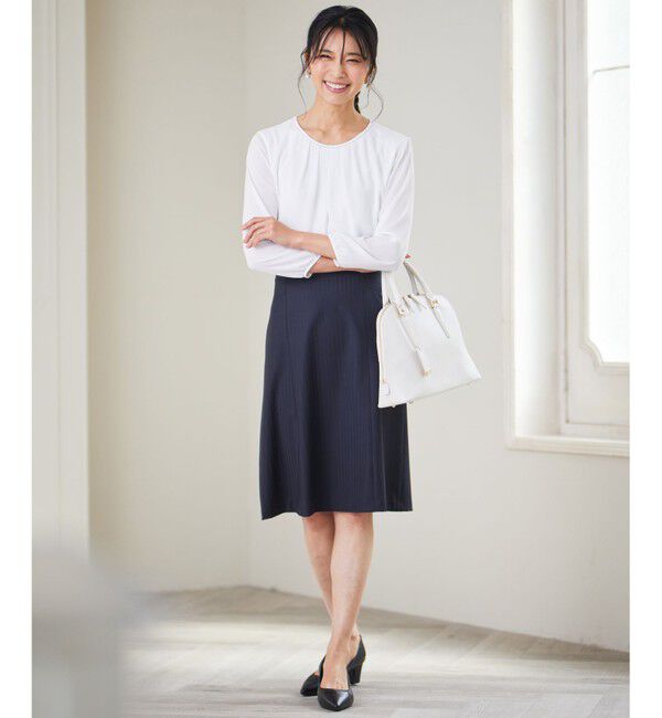 23区「【セットアップ対応/新色追加】ラフィーネウール フレアスカート」|スカート|