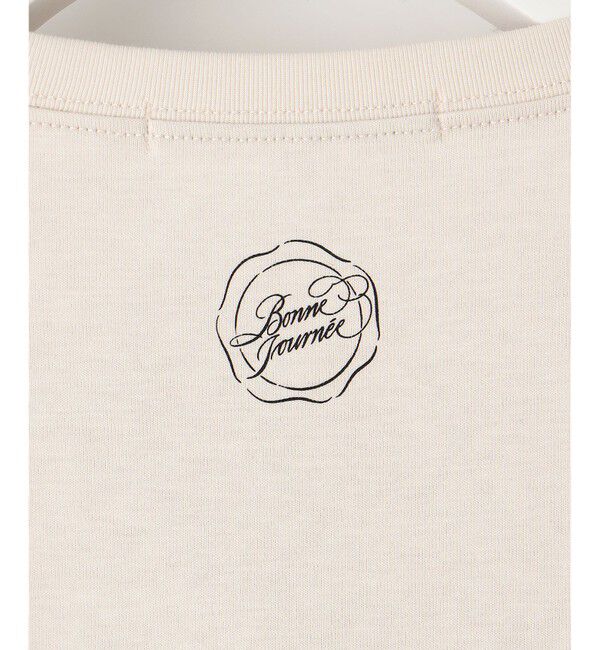 23区「【井波麻里衣さんコラボ】カリグラフィー 刺繍 Tシャツ」|Tシャツ・カットソー|