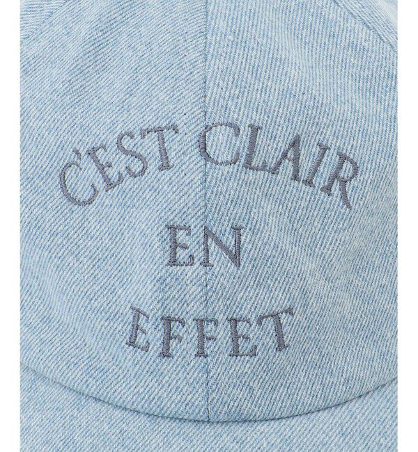 23区「【Oggi3月号掲載】デニム ロゴ キャップ」|キャップ・キャスケット|