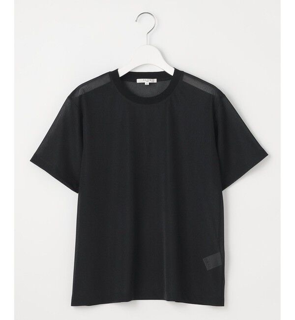 23区「【SLOW/一部店舗限定】シースルートリコット シアー Tシャツ」|Tシャツ・カットソー|