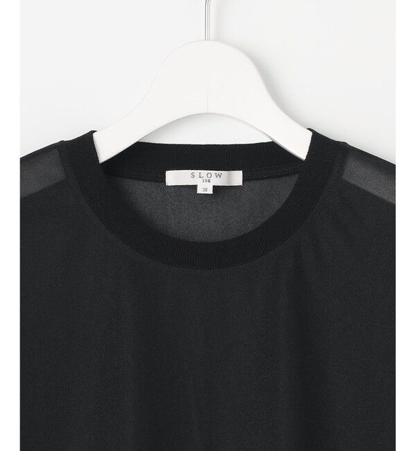 23区「【SLOW/一部店舗限定】シースルートリコット シアー Tシャツ」|Tシャツ・カットソー|