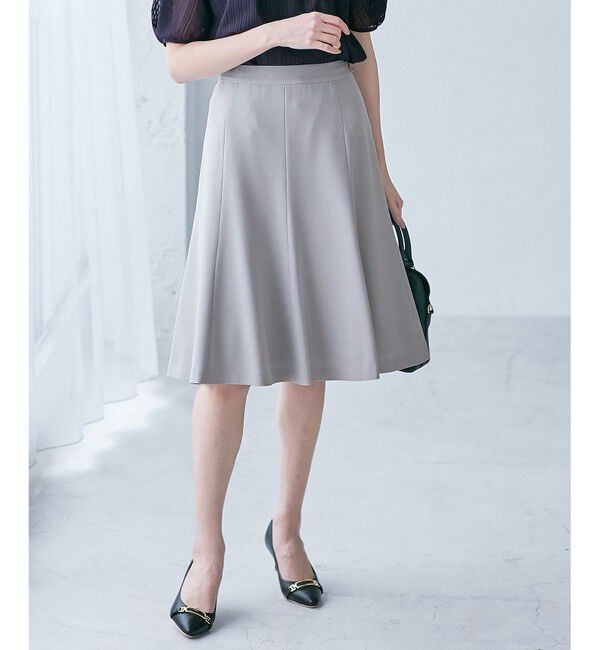 ANY SIS「【WEB・一部店舗限定】リネンライクポリエステル スカート」|スカート|ブルーグレー