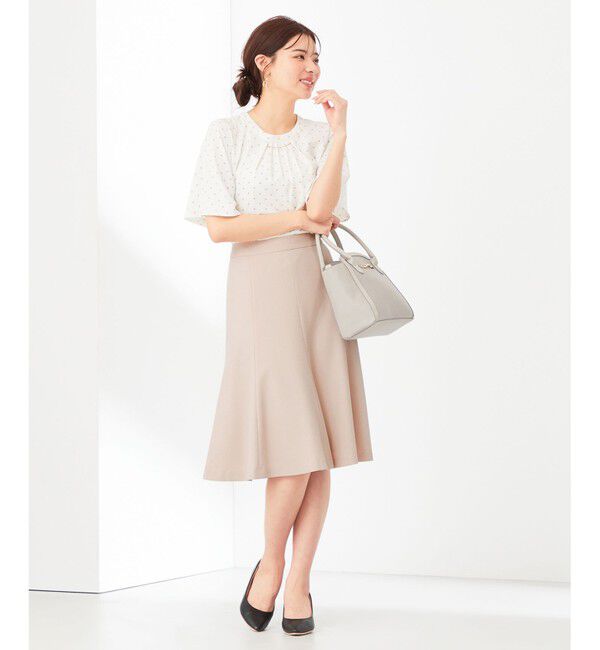 ANY SIS「【WEB・一部店舗限定】リネンライクポリエステル スカート」|スカート|