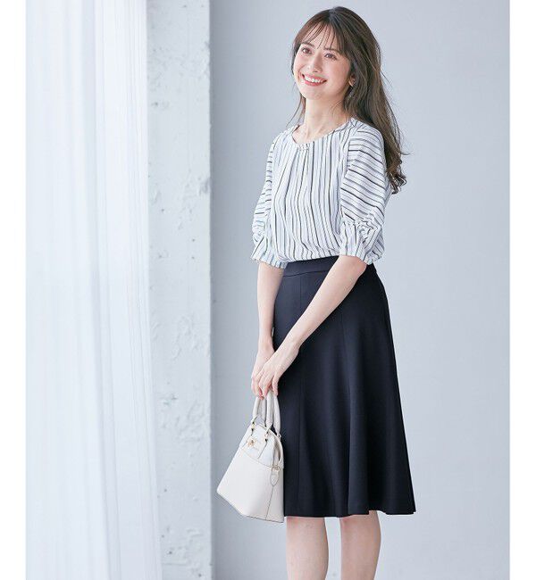 ANY SIS「【WEB・一部店舗限定】リネンライクポリエステル スカート」|スカート|