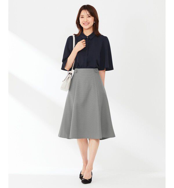 any SiS「【AIコラボ】サイドボタンフレア スカート」|スカート|