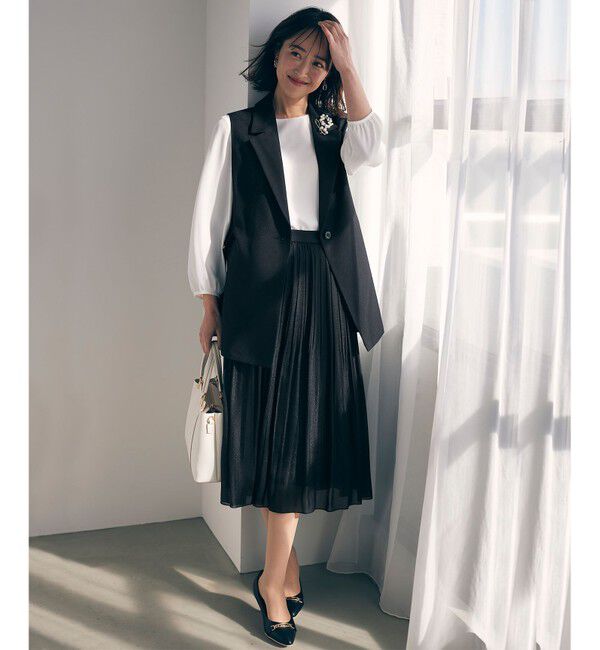 any SiS「【洗える】シャイニープリーツ スカート」|スカート|