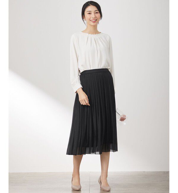any SiS「【洗える】シャイニープリーツ スカート」|スカート|
