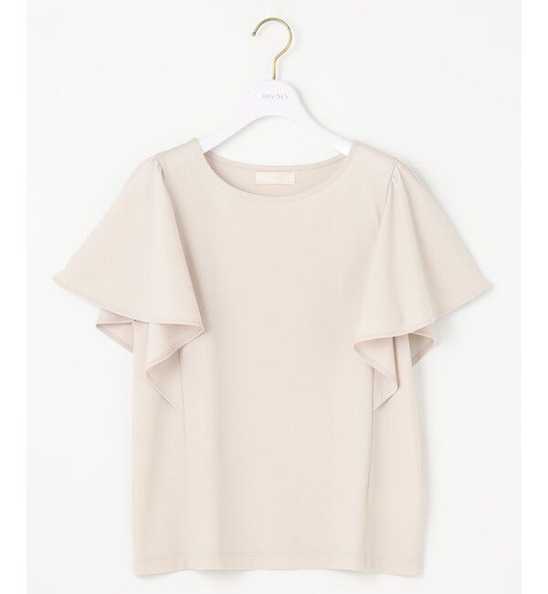 ANY SIS「【洗える】フリルスリーブ カットソー」|Tシャツ・カットソー|