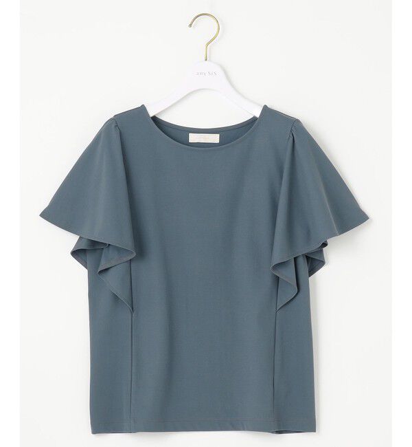 ANY SIS「【洗える】フリルスリーブ カットソー」|Tシャツ・カットソー|