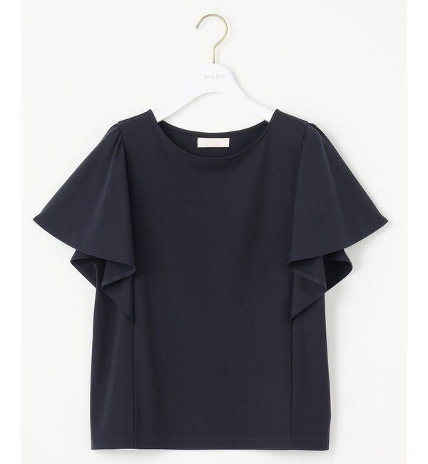 ANY SIS「【洗える】フリルスリーブ カットソー」|Tシャツ・カットソー|