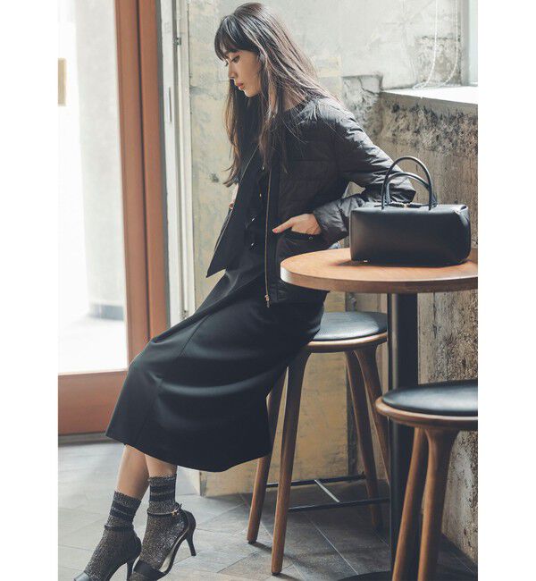 any SiS「【撥水・洗える】2WAYノーカラーダウン ジャケット」|ダウン|