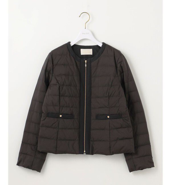 any SiS「【撥水・洗える】2WAYノーカラーダウン ジャケット」|ダウン|