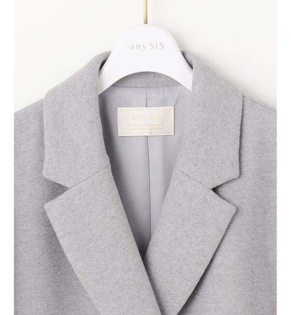any SiS「ウールライクノーブルチェスター コート」|チェスターコート|