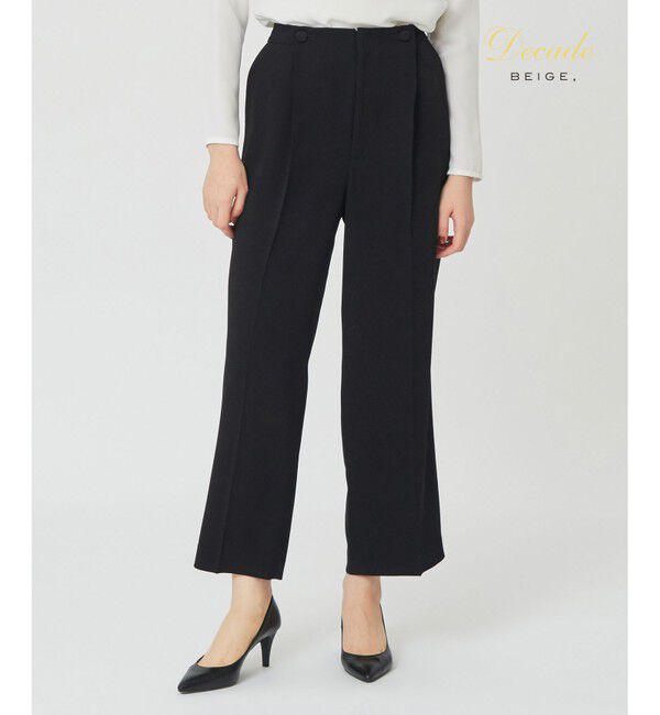 BEIGE,「CINDY / ワイドパンツ」|その他|Black