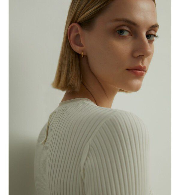 BEIGE,「HANNA / リブニットトップス」|ニット・セーター|