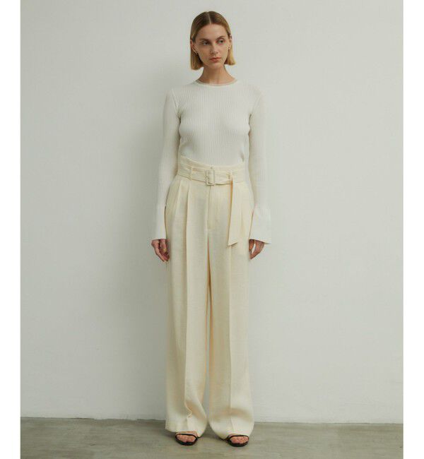 BEIGE,「HANNA / リブニットトップス」|ニット・セーター|