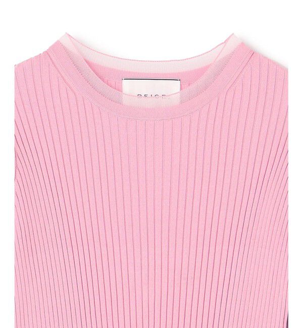 BEIGE,「HANNA / リブニットトップス」|ニット・セーター|