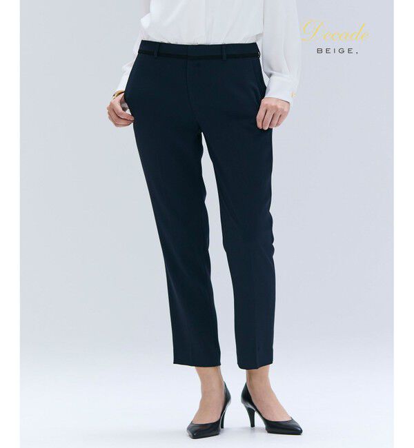 BEIGE,「【洗える】CINDY / クロップドパンツ」|その他|Navy x Black