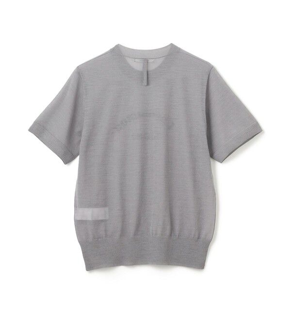 BEIGE,「【洗える・GLOW 10月号掲載】CADDO / シアーウールメッセージロゴＴニット」|ニット・セーター|