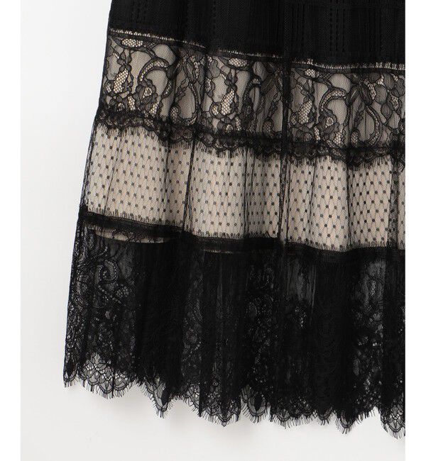 Grace Class「レース切替メッシュスカート」|スカート|