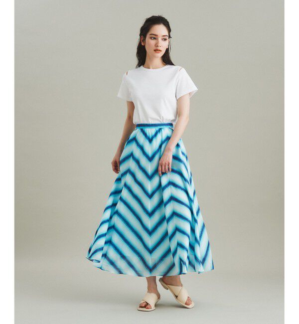 GRACE CONTINENTAL「タイダイプリントロングスカート」|スカート|