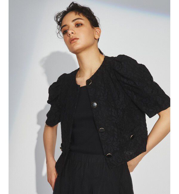 Diagram「コードレースジャケット」|ノーカラージャケット|ブラック