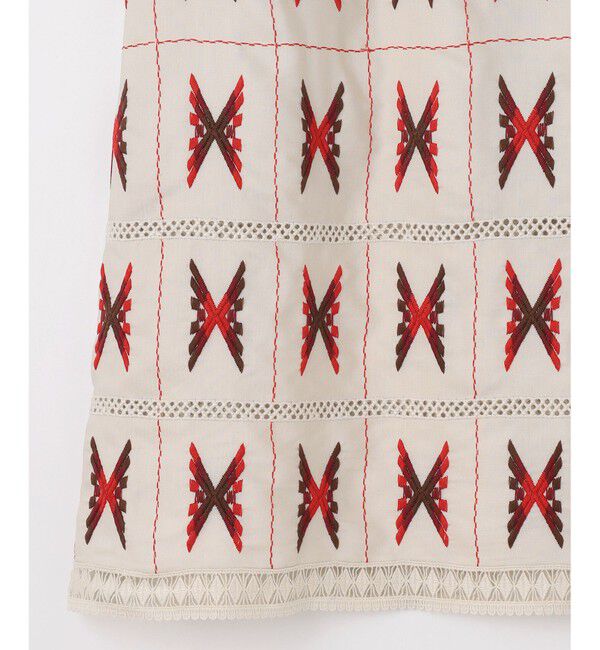 GRACE CONTINENTAL「キカ刺繍ロングスカート」|スカート|