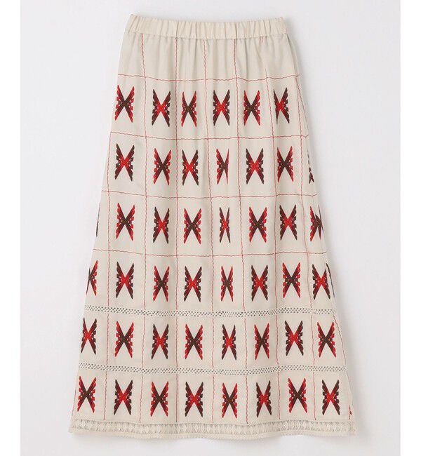 GRACE CONTINENTAL「キカ刺繍ロングスカート」|スカート|