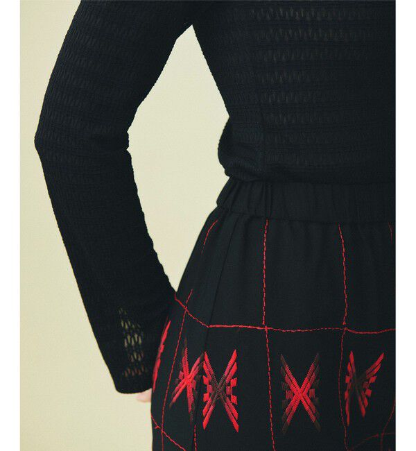 GRACE CONTINENTAL「キカ刺繍ロングスカート」|スカート|