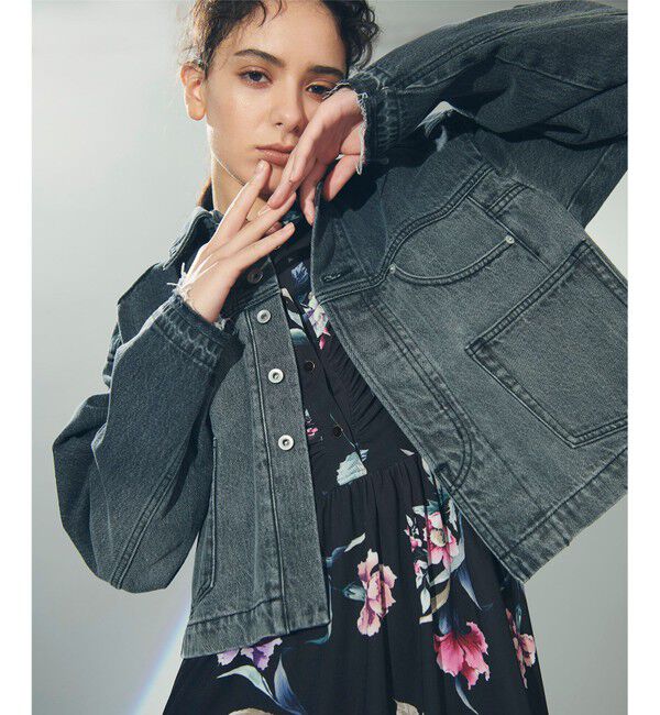 Diagram「リメイク風デニムジャケット」|デニムジャケット|ブラック