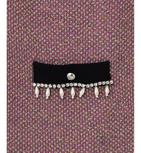 GRACE CONTINENTAL「ツイード2wayカーディガン」|カーディガン|