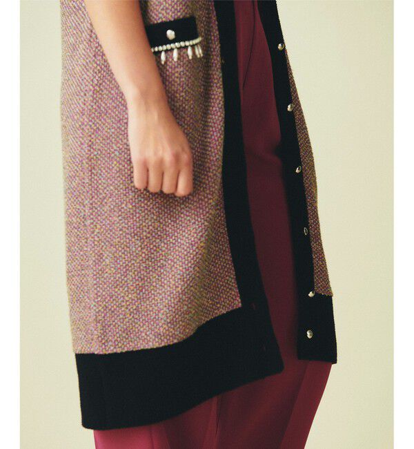 GRACE CONTINENTAL「ツイード2wayカーディガン」|カーディガン|