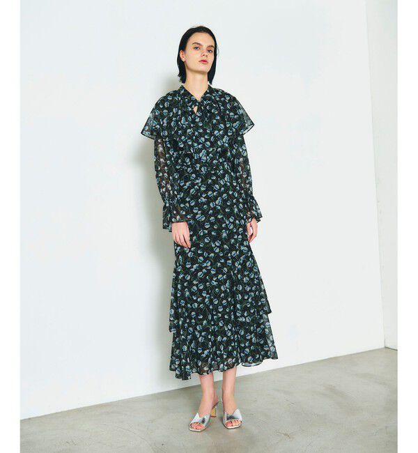 Diagram「スモールフラワーマーメイドスカート」|スカート|ブラック