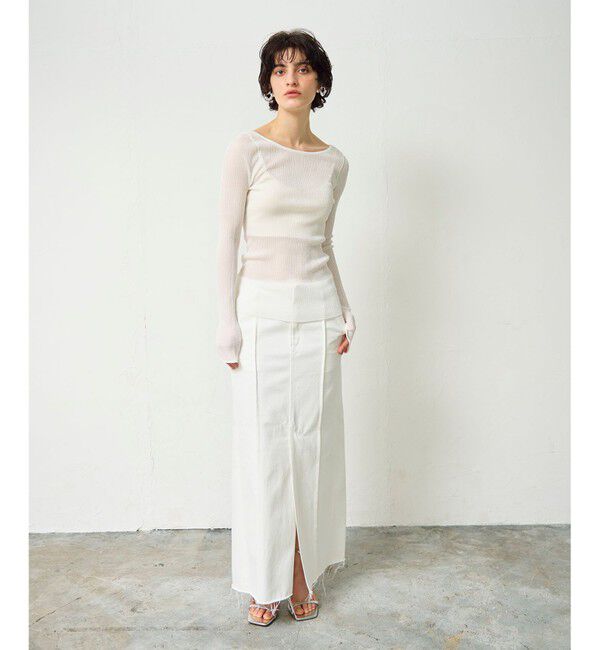 Grace Class「ラメシアーリブニットトップ」|ニット・セーター|