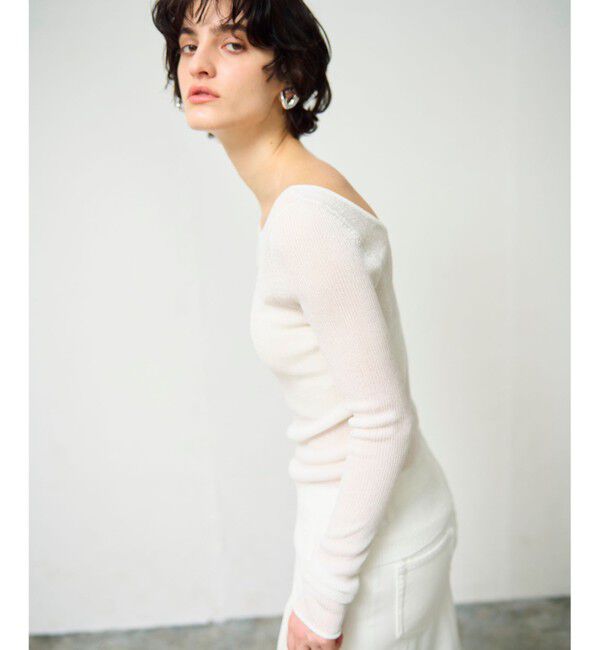 Grace Class「ラメシアーリブニットトップ」|ニット・セーター|