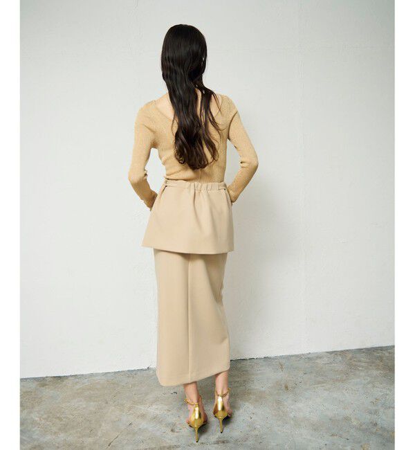 Grace Class「ラメシアーリブニットトップ」|ニット・セーター|