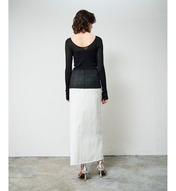 Grace Class「ラメシアーリブニットトップ」|ニット・セーター|