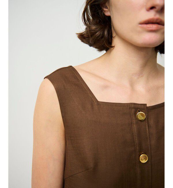 Grace Class「リネンタッチ配色ワンピース」|ワンピース|