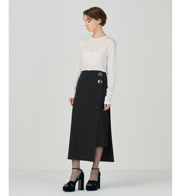 Diagram「ラップタイトスカート」|スカート|ブラック