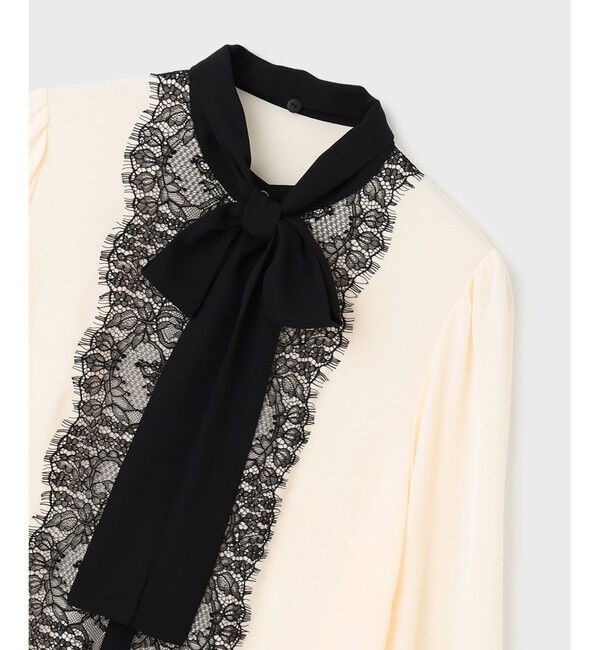 GRACE CONTINENTAL「レース付ブラウス」|シャツ・ブラウス|