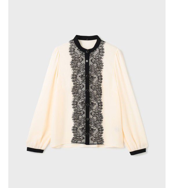 GRACE CONTINENTAL「レース付ブラウス」|シャツ・ブラウス|