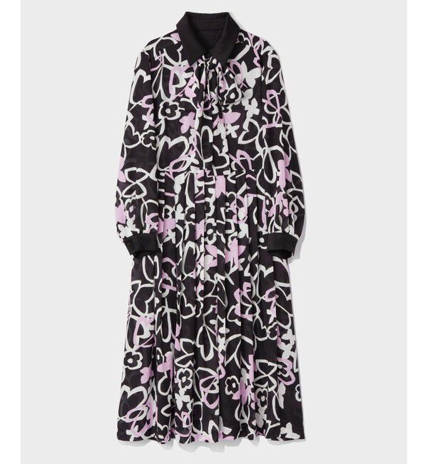 Grace Class「キカフラワープリーツドレス」|ワンピース|