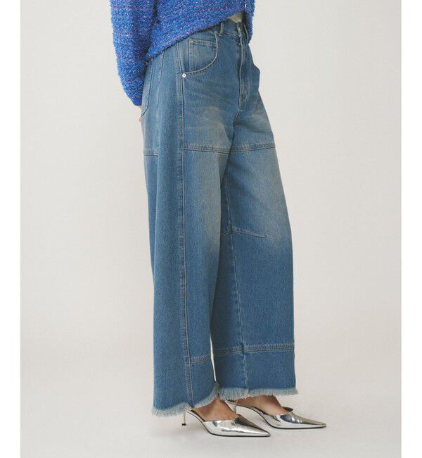 Diagram「ライン切替デニムパンツ」|デニム|ブルー