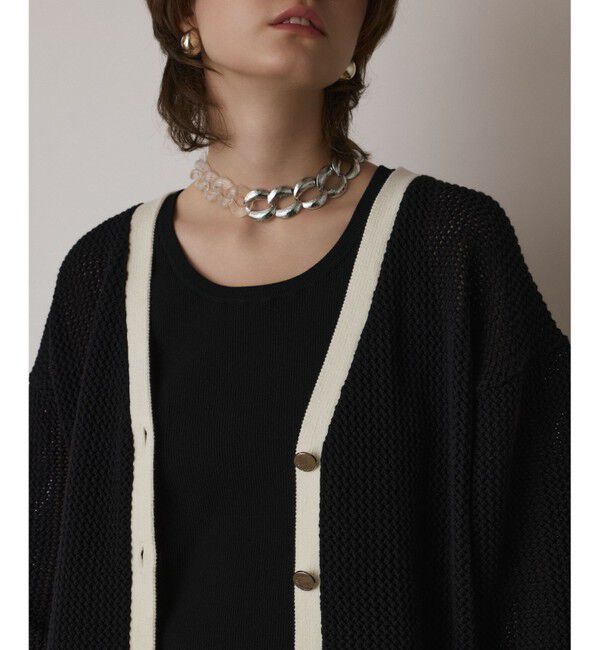 Diagram「メッシュラインニットカーディガン」|カーディガン|