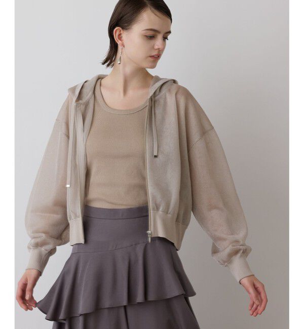 Diagram「シアーニットパーカー」|パーカー|ベージュ