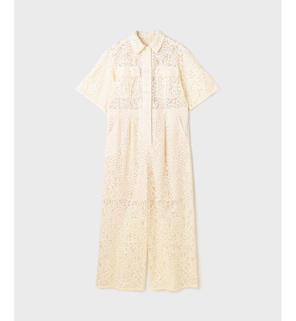 GRACE CONTINENTAL「コードレースジャンプスーツ」|オールインワン|